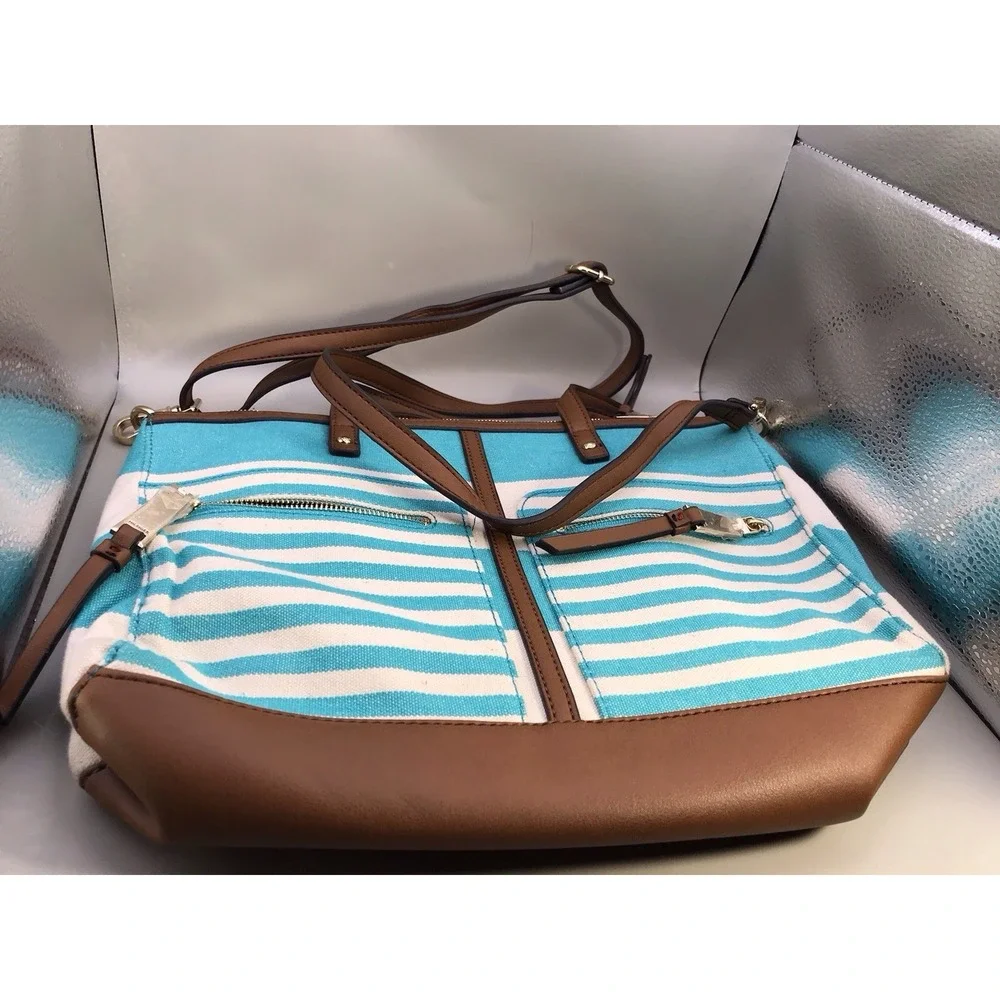 Tommy Hilfiger Satchel/Tote Top Handle Or Crossbody Strap Multi Pockets With Zip